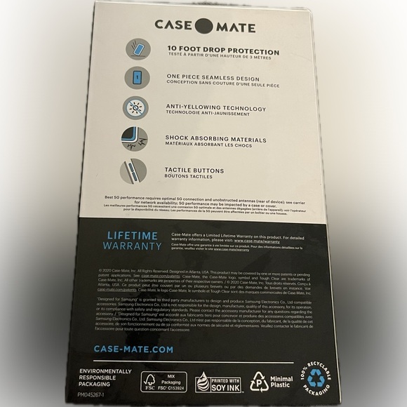 NIB Case Mate Clear Case for Samsung Galaxy A42 5G - Picture 2 of 2